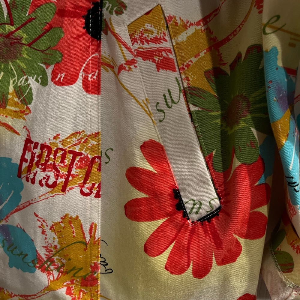 Spring Compliments Floral Button Up Jacket Size 14 - image 4